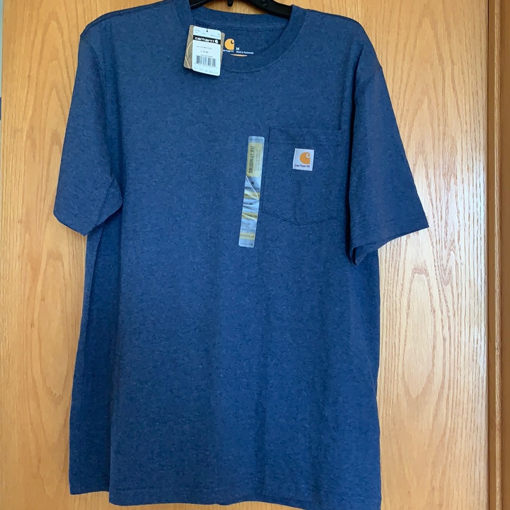 Men’s Carhartt short sleeve t-shirt.  Size M.  Original Fit.  Blue.